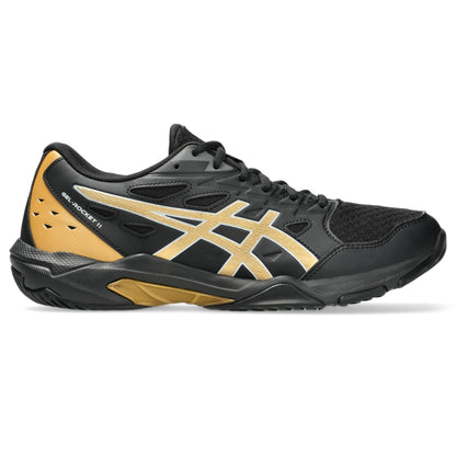 ASICS Men's Gel-Rocket 11 Volleyball Shoes, 9.5, Black/Piedmont Grey