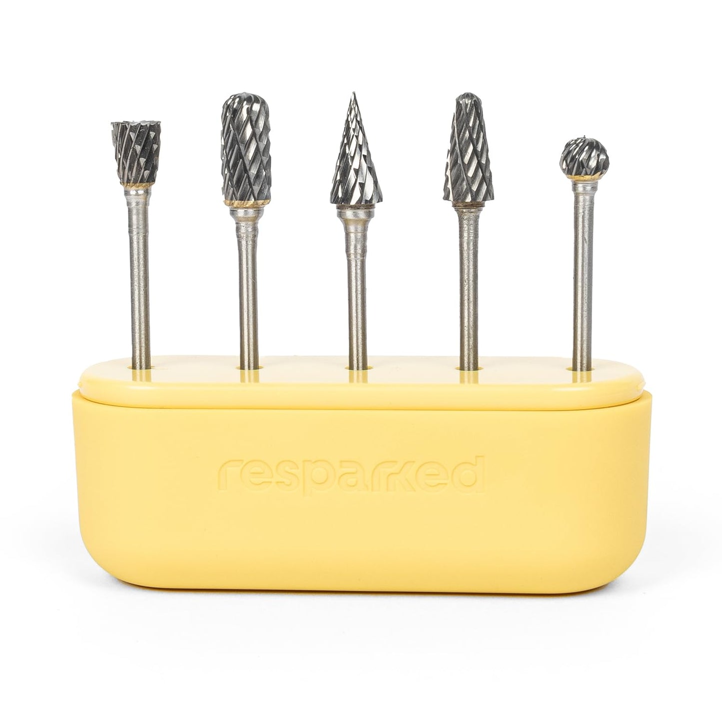 Tungsten Wood Molding Bit Set – 5-Piece Precision Tungsten Steel Rotary Accessories for Carving & Engraving Wood and Soft Materials – Compatible with Customizer Engraver Pen - Includes Storage Case