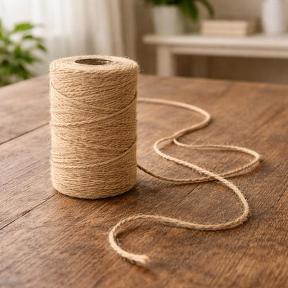 1600 Feet 2mm Natural Jute Twine, Brown String for Crafts, Gardening, Gift Wrapping, Macrame, DIY Decor (800 Ft/Roll) (2, 2mm)