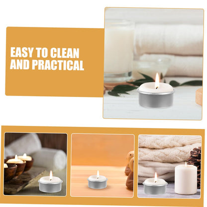 LALAFINA 15pcs Modern Minimalist Metal Candle Holder Cups DIY Tea Light Containers Essential Oil Warmer