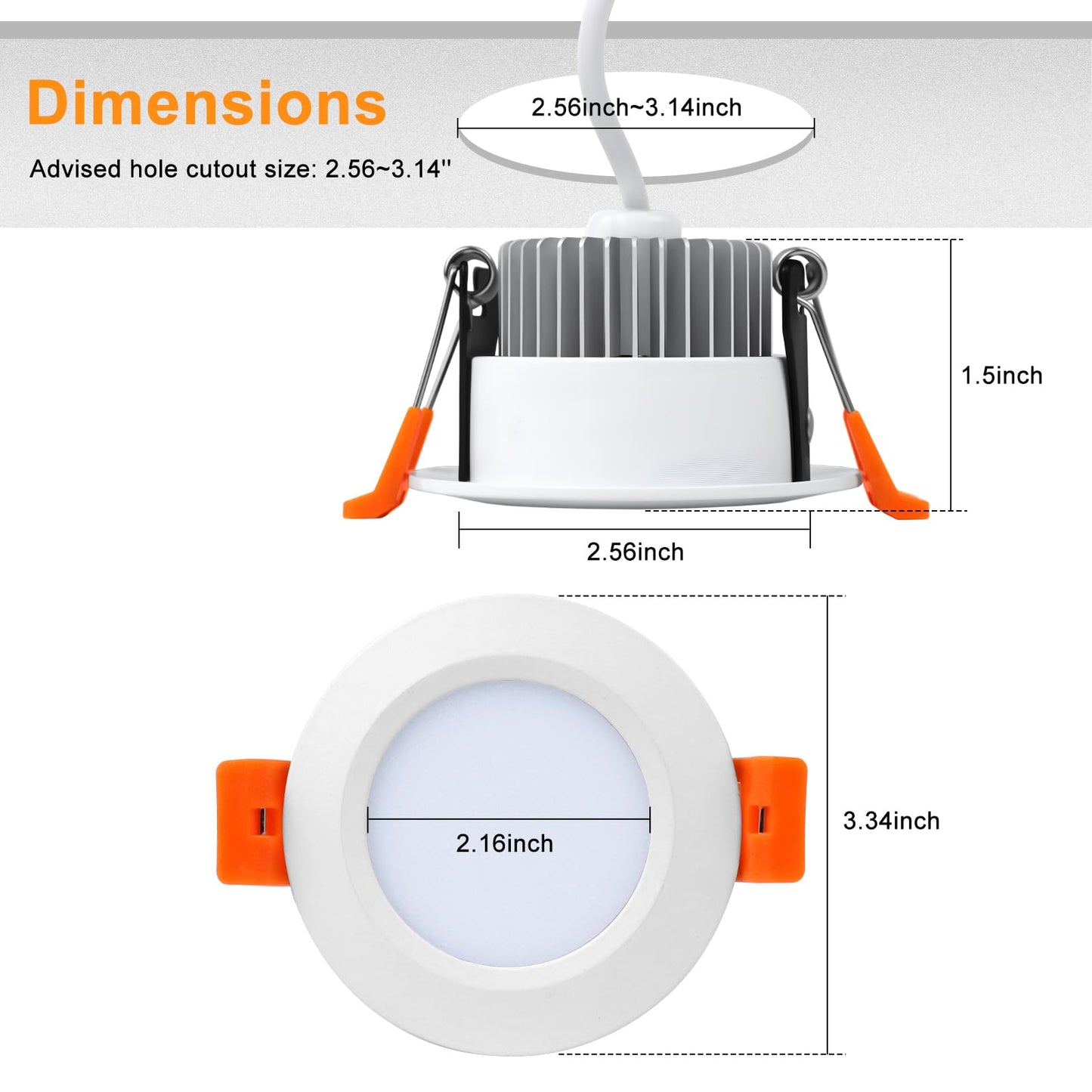 YGS-Tech Smart 3 Inch LED Recessed Lighting RGB WiFi Downlight, 5W Compatible with Alexa and Google Home, Dimmable RGB & CCT 2700-6500K Color Changing, 120V Ceiling Light with LED Driver (4 Pack)