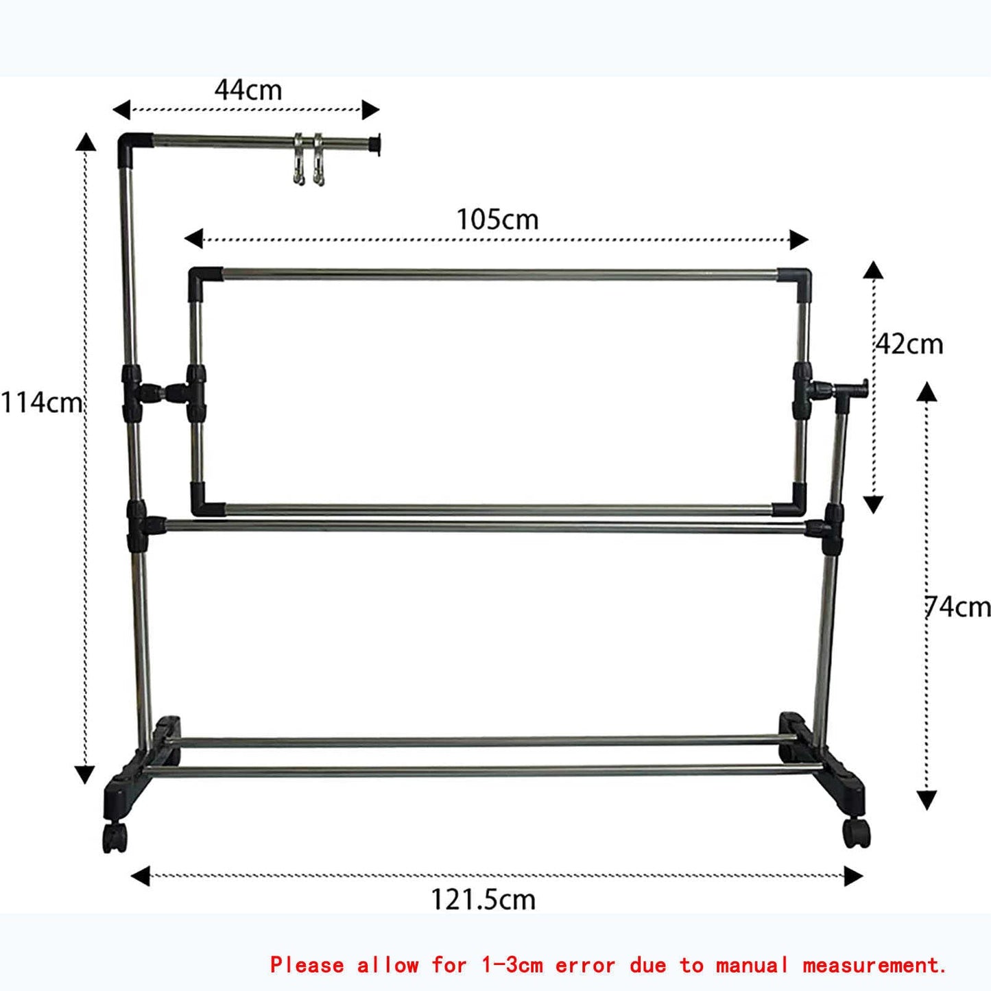 Adjustable Needlework Floor Frame for Cross Stitch and Embroidery, Standing Craft Stand and Lap Table for Sewing and Art, Convenient Holder for Creative Projects.