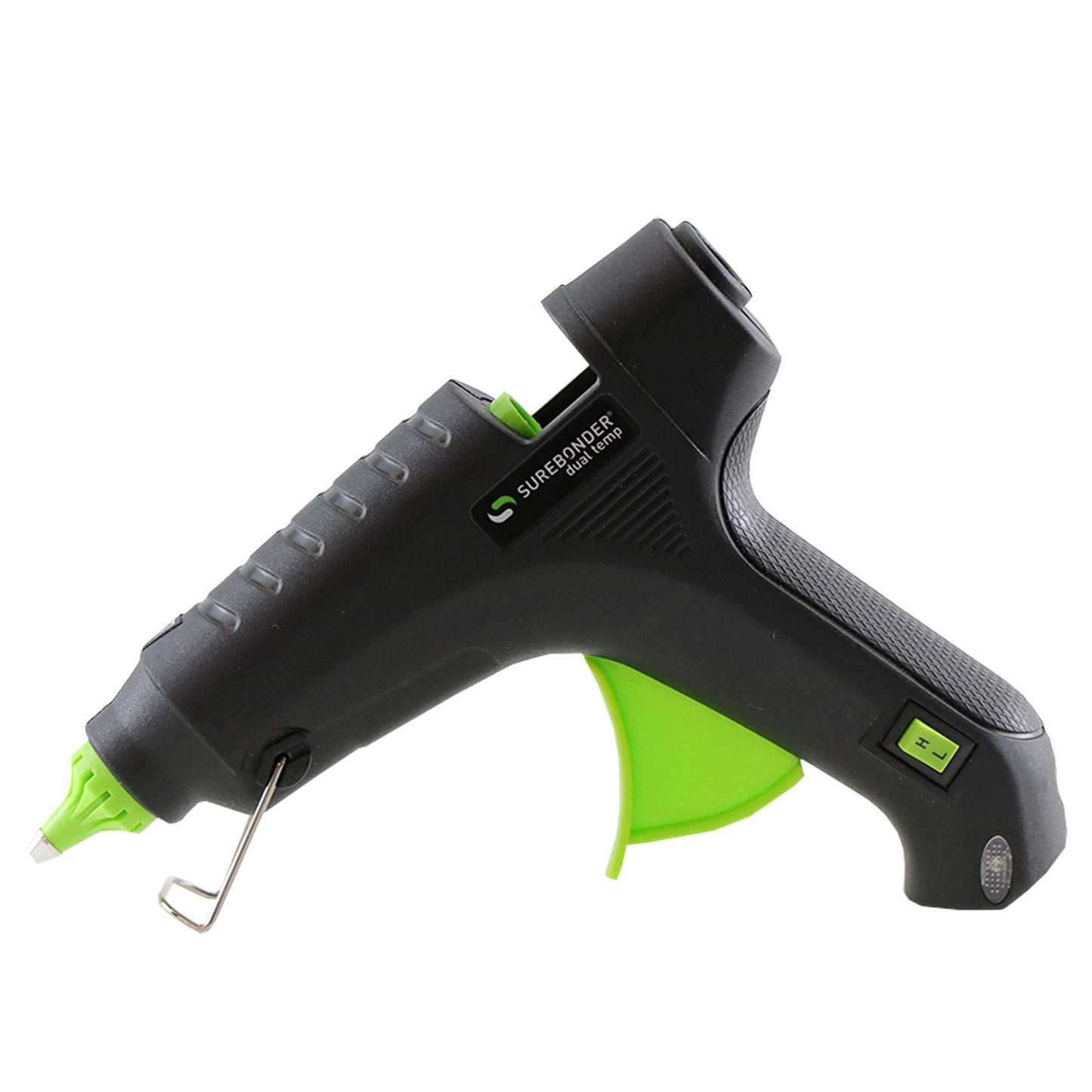 Surebonder Hot Glue Gun Full Size, Dual Temperature 40W Glue Gun for DIY, Craft, & Home Repair, Uses 7/16" Glue Sticks, Black