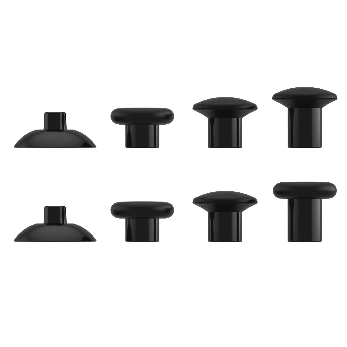 eXtremeRate ThumbsGear Interchangeable Thumbstick for Xbox Controller - Improve Comfort - Black 3 Height Domed & Concave Grips Ergonomic Adjustable Joystick for Xbox Seires X/S, for Xbox One S/X/Elite
