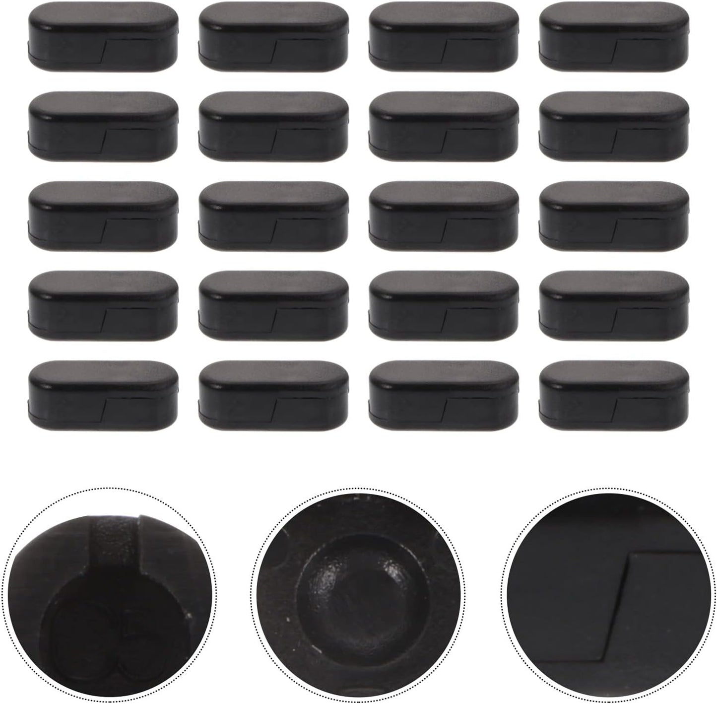 EXCEART 25pcs Black Plastic Beaded Chain Connector Replacement for Roller Roman Vertical Blinds