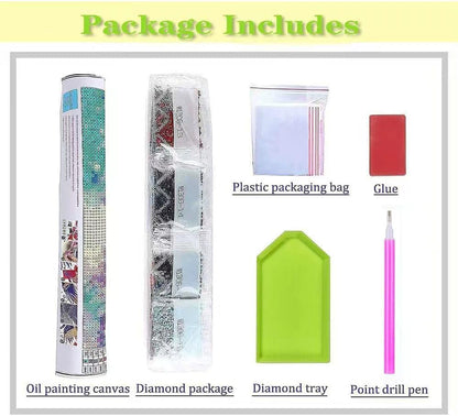 6 Pack Pink Diamond Art Kits for Adults,Disco Marine Animals Diamond Painting Kits for Adults Beginner,5D DIY Round Full Drill Gem Crystal Art,Adults Paint by Diamonds Dots for Home Wall Decor 12x12in