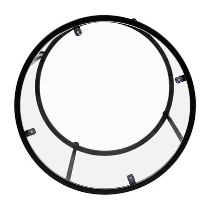Flash Furniture Astoria Collection Round End Table - Modern Clear Glass End Table - Matte Gold Frame