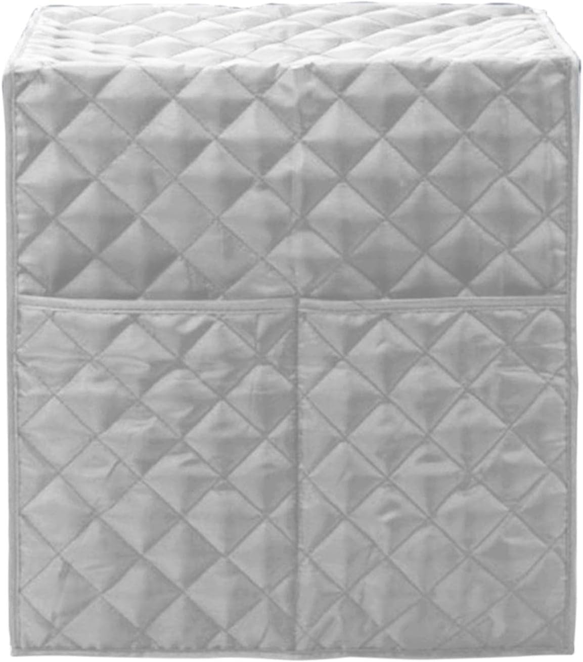 Espresso Machine Quilted Protective Cover, Washable Dust Cover for Kitchen Appliances, Grey Coffee Machine Cover