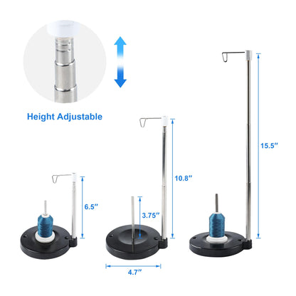 MagnaHoop Adjustable Cone Thread Stand Spool Holder for Sewing Machine Embroidery Quilting Serger Machines STS-1A
