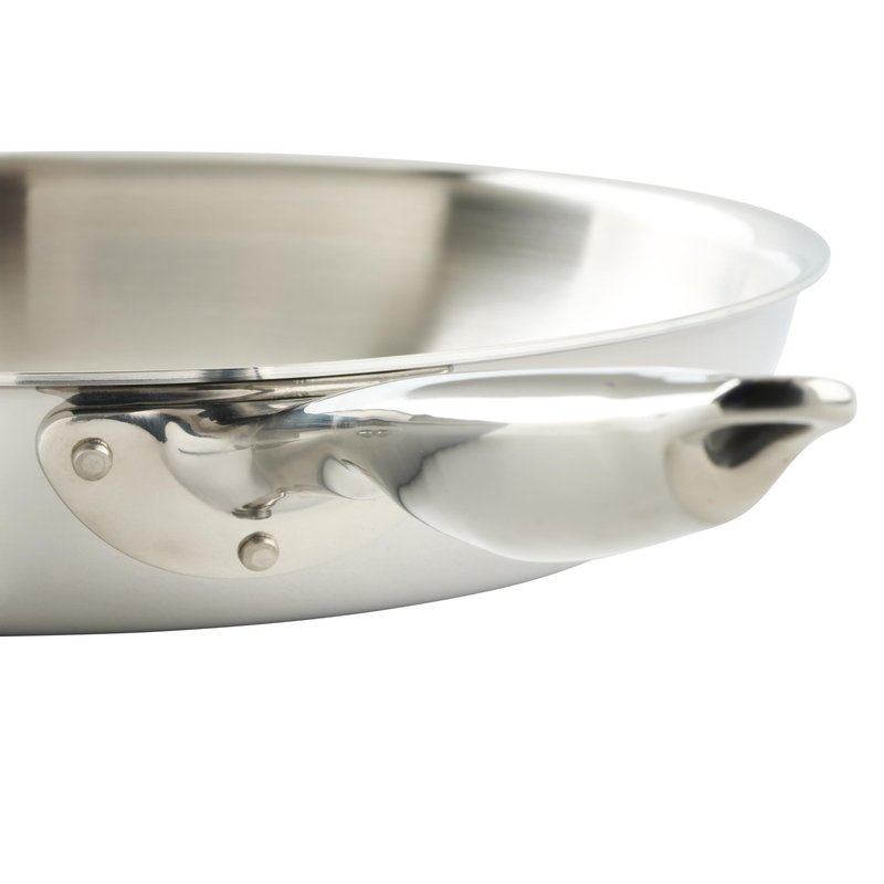 WINCO Tri-Ply Frying Pan, Silver