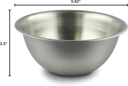 Fox Run Brands 1/2-Quart Mixing Bowl, Stainless Steel, Silver
