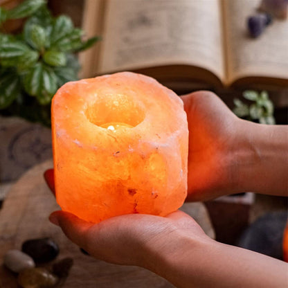 Candlestick Holders Table Center Decoration Fashion Candle Holder Rose Mineral Salt Wax Candlestick Ornament Gift Candle Holders