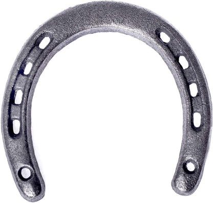 GGTYHAO Cast Iron Horseshoe for Good Luck, Durable Medium Horseshoe with 5 Holes on Each Side for Wall Hanging