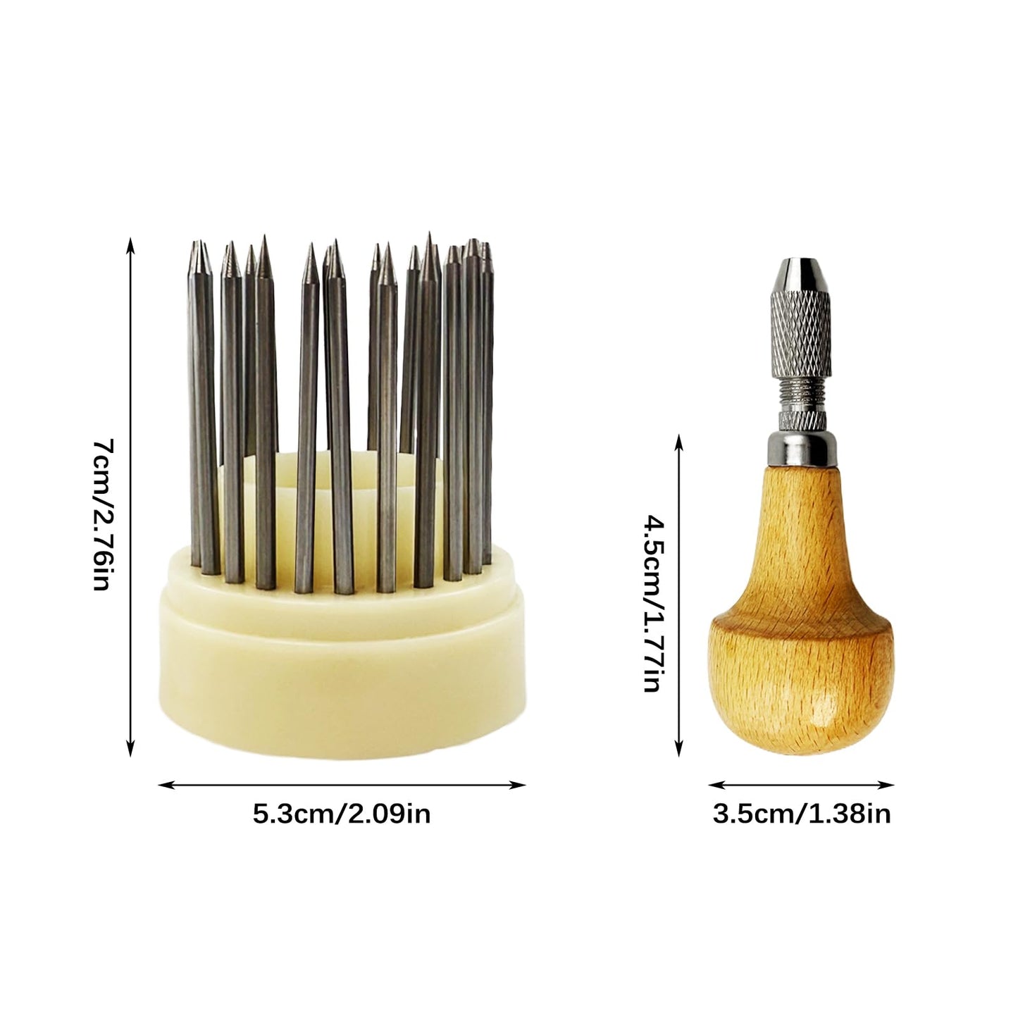 Flylin 23Pcs Beading Tools, Metal Handmade Beader Set for Diamond Stone, Professional Jewelry Setting Graver, Stone Setting Beading Tool Kit for DIY Crafting Jewelry Making