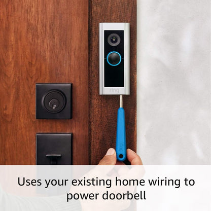 Ring Wired Doorbell Pro – Best-in-class with cutting-edge features (existing doorbell wiring required)