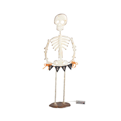 Mud Pie Halloween Large Light Up Skeleton Sitter
