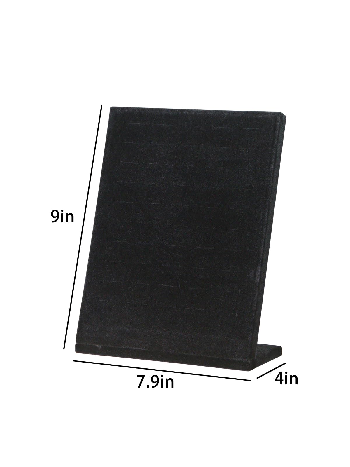 Ausalivan Ring Board Display Stand,Velvet Jewelry Earring Organizer Holder for Selling,Vendors Storage Tray for Multiple Rings (Black)