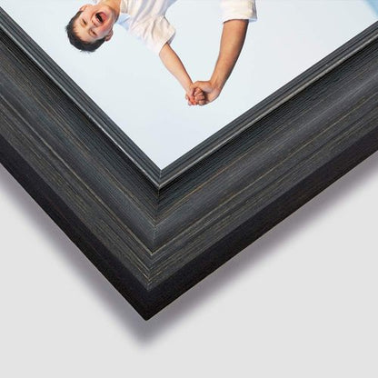 LaVie Home 5x7 Picture Frames - Rustic Wood Grain Photo Frame Set (3 Pack, Assorted Colors)