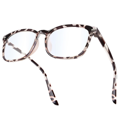 WINTOO Blue Light Glasses for Woman Men | 99% Blue Light Blocking Glasses | Computer Glassess | Night Driving | Gaming | TV Phone Screen Reader Square Frame | Anti Eyestrain & UV Glare Protection