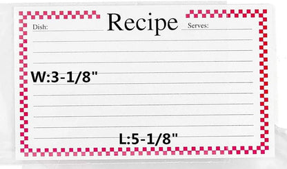 Clear Vinyl Recipe Protectors 3 x 5 Inch, 48 Sheets Recipe Refill Pages, Card Covers, Set of 48 (Cards Not Included)