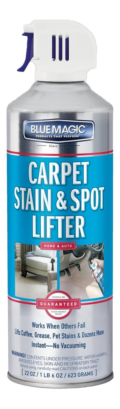 Blue Magic Carpet Stain & Spot Lifter - 22 oz. Aerosol Can (Pack of 4)