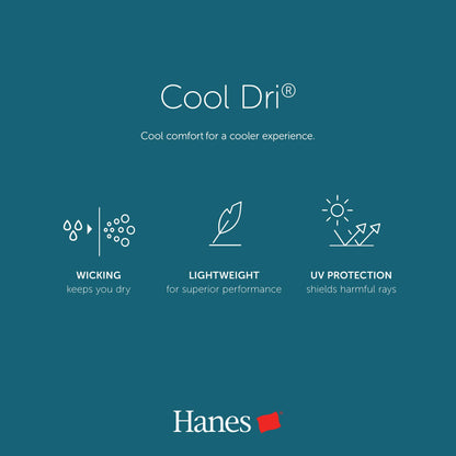 Hanes Seamless Racerback Moderate-Support Sports Bra with CoolDRI Moisture-Wicking