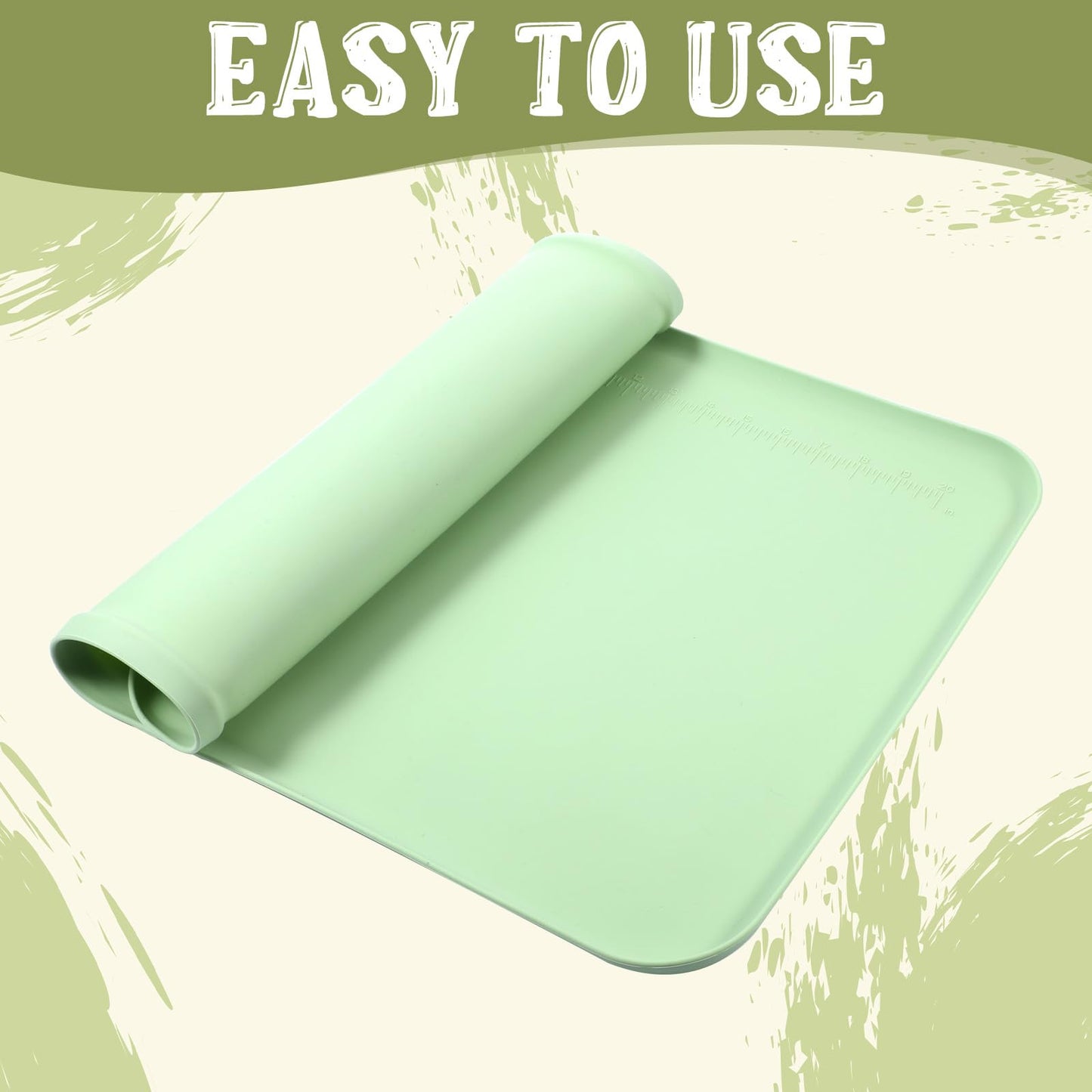 COMNICO Silicone Painting Mat, 24" x 16" Art Mat Protects Surfaces Perfectly Silicone Placemat Nonslip Resin Jewelry Casting Molds Mats for Clay Paint Jewelry-Making Crafts Creation
