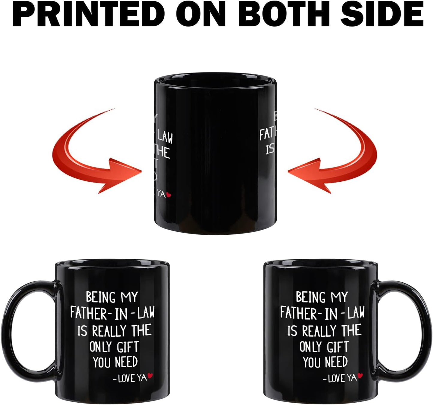 Being My Father-in-law Coffee Mug - 11 Oz Black Gift for Christmas Birthday or Father's Day from Daughter Son