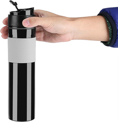 Fdit Portable Mini Espresso Maker - Hand Held Pressure Caffe Espresso Machine for Home, Office, Travel