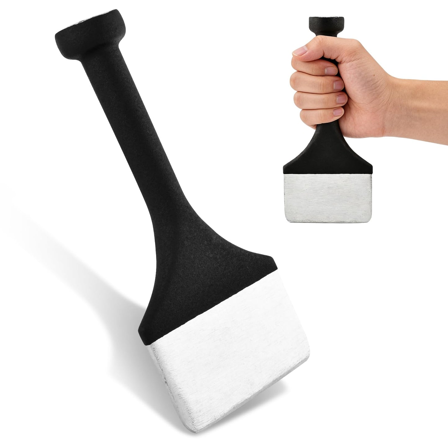 Carpet Tucking Tool, 3.5” Wide Carpet Tucke-r and Stair Tool for Rug Installation, Handheld Rug Tucking Shovel(Color:Black)