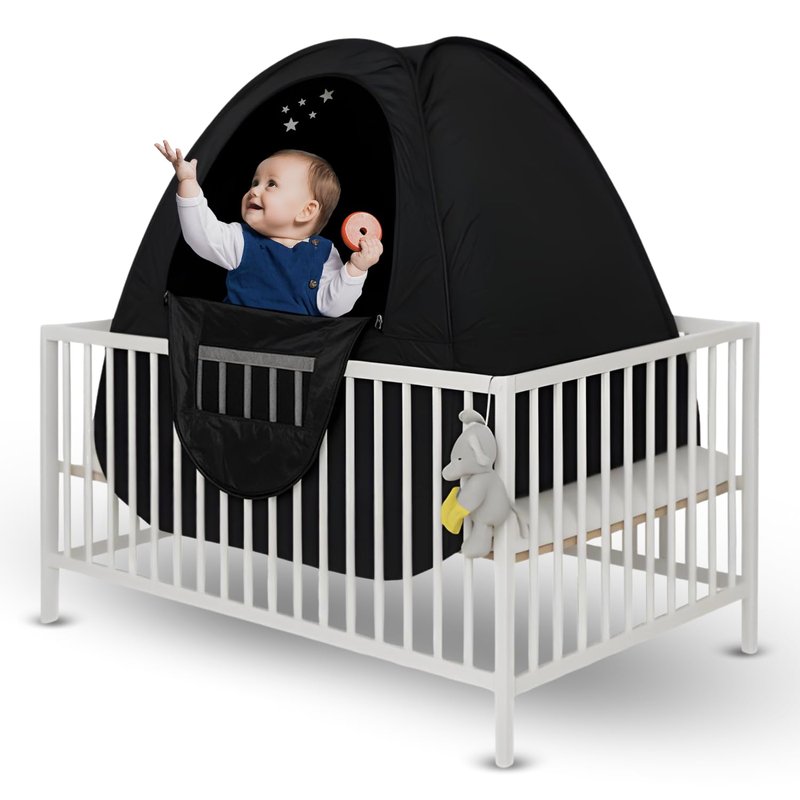 Talzora Baby Sleep Tent – Breathable Blackout Cover for Pack N Play, Crib Cover & Travel Sleep Pod, Easy pop up Setup for Toddlers and Babies Easy and Ready