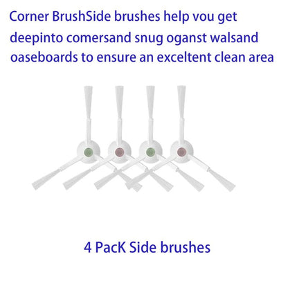 Accessories for ECOVACS DEEBOT T10 Plus:Replacement Parts Compatible with ECOVACS DEEBOT T10 Plus Robtic Vacuum Cleaner Main Brush Side Brush Hepa Filter Spare Attachments
