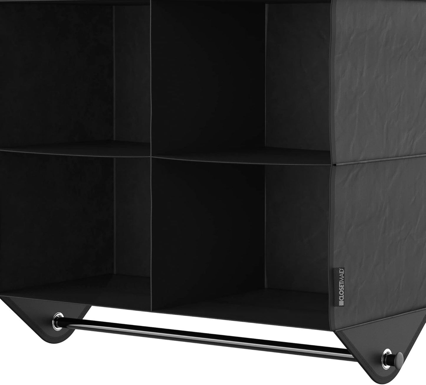 ClosetMaid 4-Shelf Closet Fabric Hanging Organizer with Garment Rod for Shirts, Sweaters, Pants, Hats, Shoes, Purses