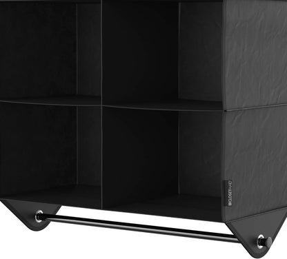 ClosetMaid 4-Shelf Closet Fabric Hanging Organizer with Garment Rod for Shirts, Sweaters, Pants, Hats, Shoes, Purses
