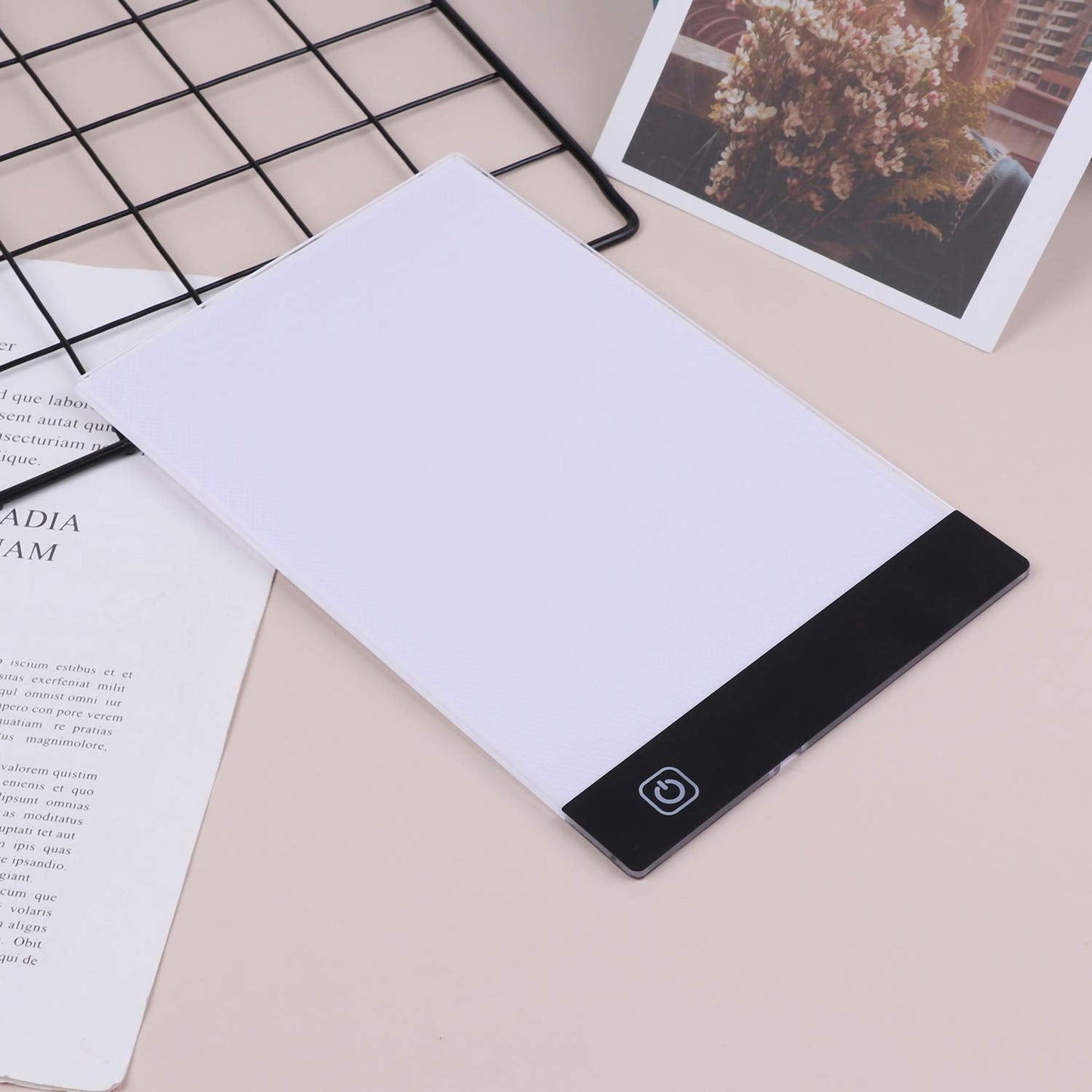A5 LED Drawing Tablet Thin Art Stencil Drawing Board Light Box tracing Table pad, for 5D Diamond Painting Full Drill Embroidery, Cross Stitch Embroidery, Embossing, Sewing Projects etc