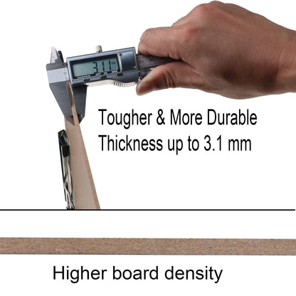 Acocony 11x17 Clipboard Landscape Extra Large Clipboard Hardboard Low Profile Clip 11 x 17 Clipping Board MDF Pack of 1