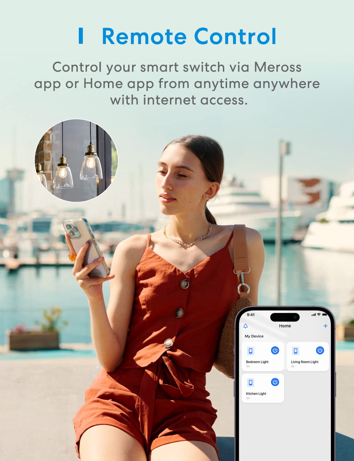 meross 4 Pack 3 Way Smart Switch Smart Light Switch Supports Apple HomeKit, Siri, Alexa, Google Assistant & SmartThings, Wall Switch Neutral Wire Required, Remote Control Timer