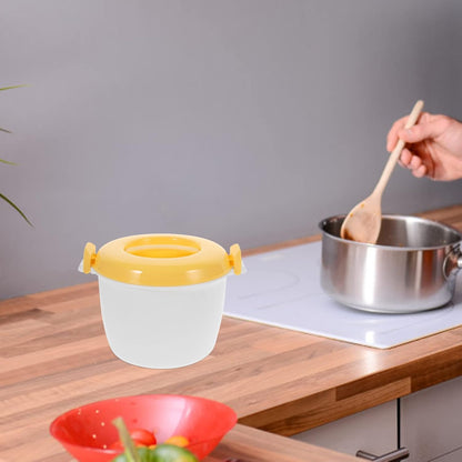 SHERCHPRY Microwave Rice Cooker, Plastic Microwave Pressure Cooker with Locking Lid for Cooking Steaming