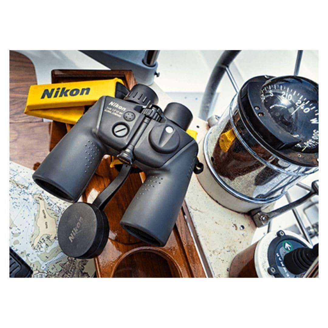 Nikon 7x50 OceanPro CF WP Fog-Proof Global Compass Marine Binocular with Polycarbonate Body and Central Focus for Optimal Brightness (Black)