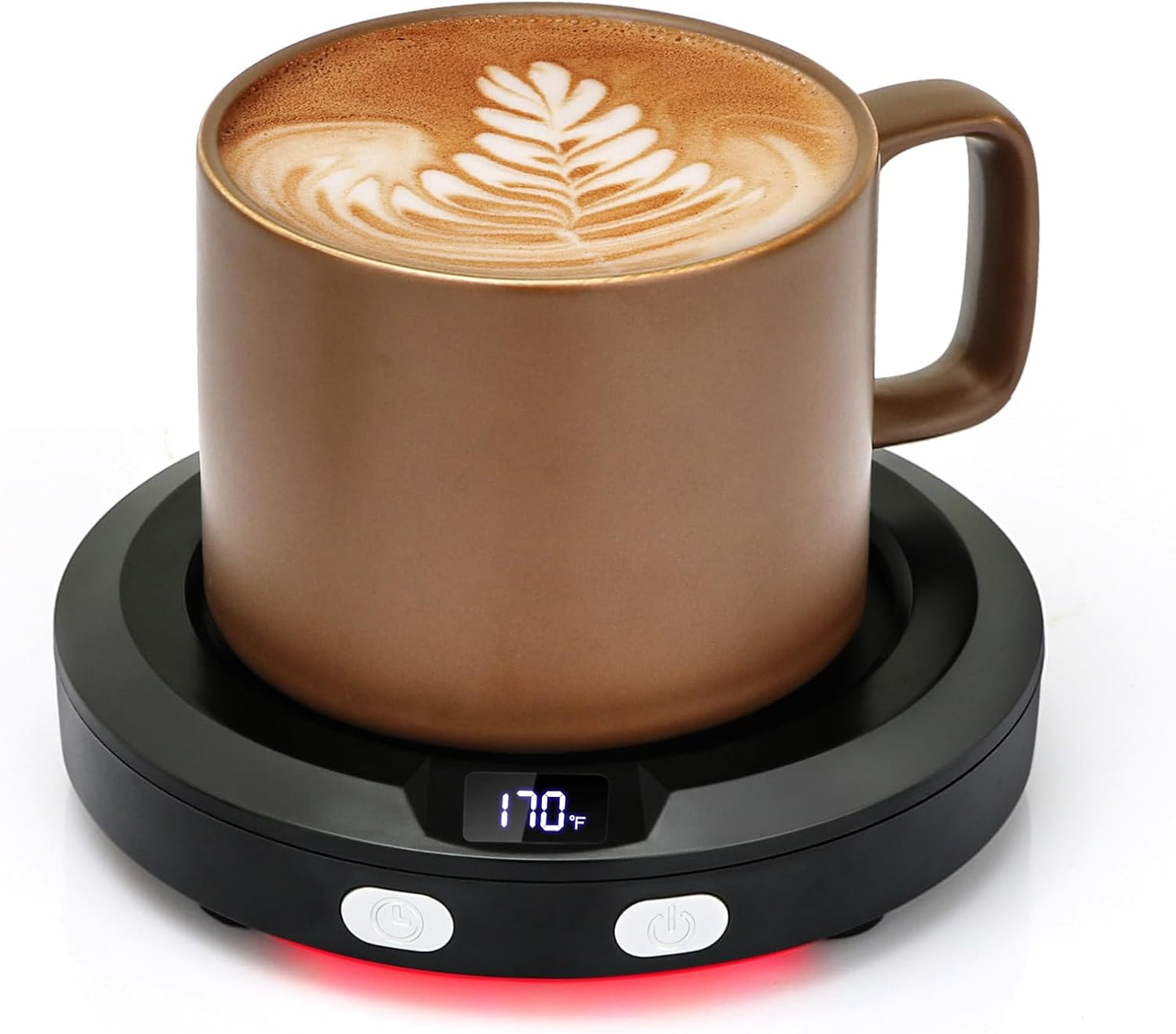 2-12H 3 Setting VOBAGA Coffee Mug Warmer with Auto Shut Off & Temperature for Desk Candle Warmer Plate Coffee
