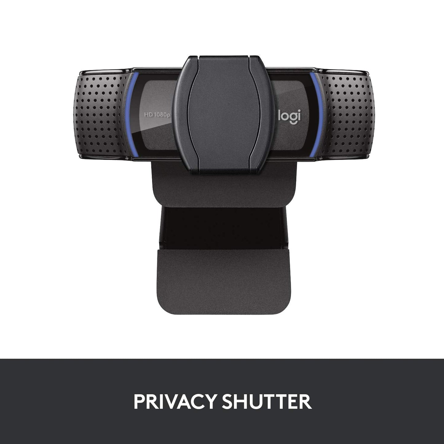 Logitech C920S HD Pro Webcam, Full HD 1080p/30fps Video Calling, Clear Stereo Audio, Light Correction, Privacy Shutter, Works with Skype, Zoom, FaceTime, Hangouts, PC/Mac/Laptop/Tablet/XBox - Black