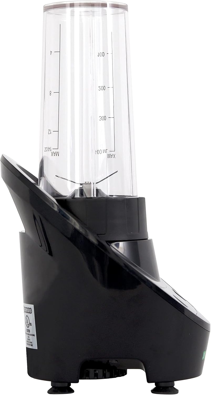 Yonanas Personal Blender with 13.5-Ounce Portable Cup and Drinking Lid, 300-Watts, BPA Free, Black for Smoothies