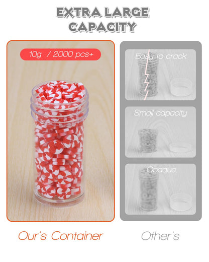 Moon Magpie Diamond Painting Storage Containers, 50PCS Bead Organizer, Mini Clear Jars With Screw Lids for Storing Accessories, Craft, Rhinestones