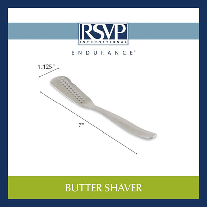 RSVP International Endurance Collection Stainless Steel Kitchen Tools, Butter Shaver