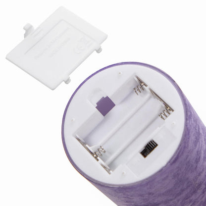 Mingfuxin Purple Flameless Candle with Remote, Battery Operated Led Candles with Timer for Home Fireplace Halloween Decorations