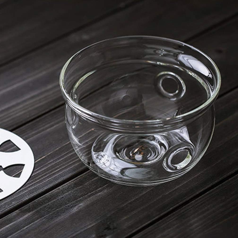 Hemoton Glass Teapot Warmer, Candle Holder Base for Tea Stove Heating Accessories