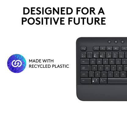 Logitech Signature MK650 Combo for Business, Wireless Mouse and Keyboard, Logi Bolt, Bluetooth, SmartWheel, Globally Certified, Windows/Mac/Chrome/Linux - Graphite