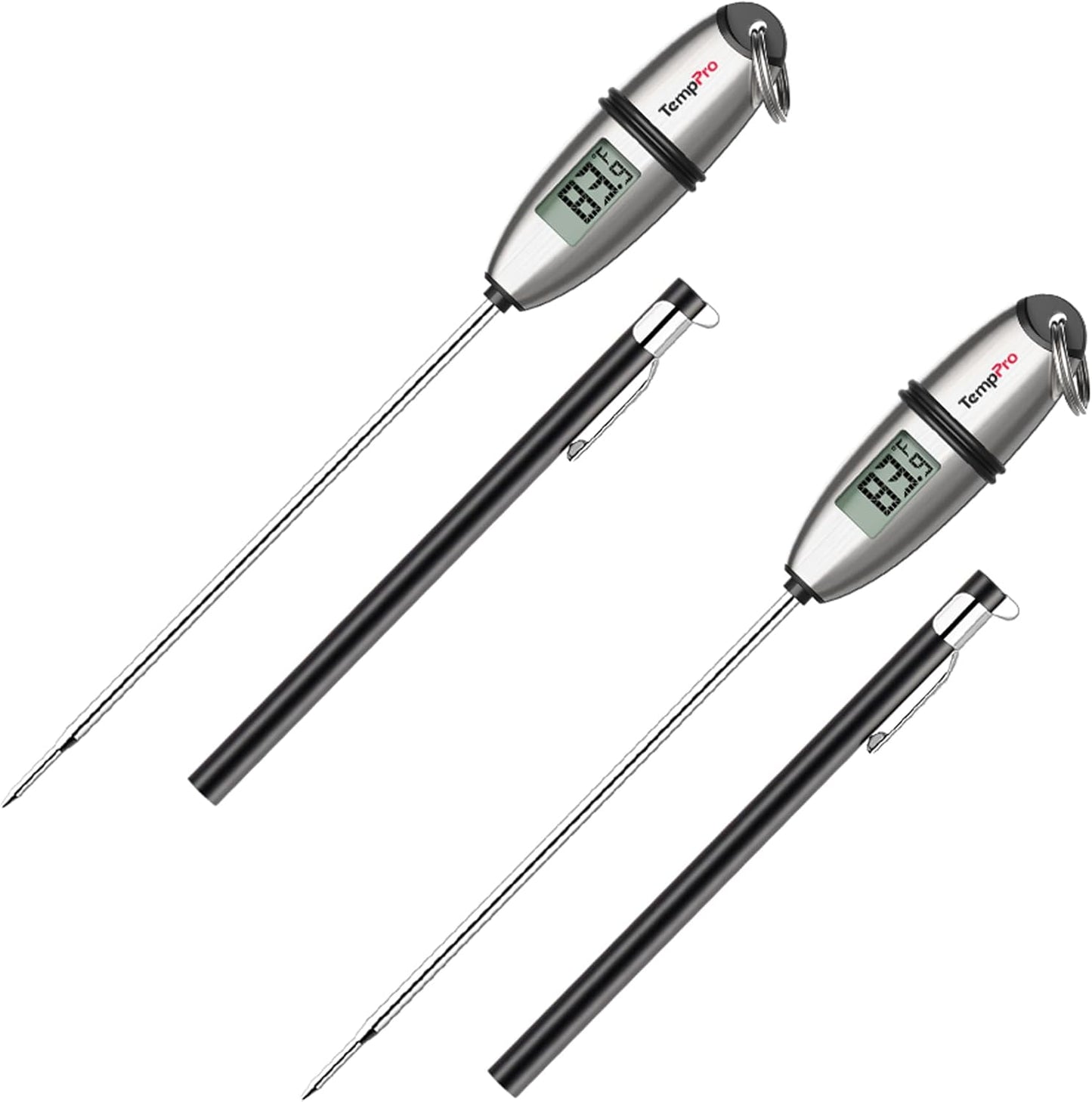 TempPro Digital Food Thermometer - Accurate Cooking & Baking Tool with Long Probe | 2 Pack