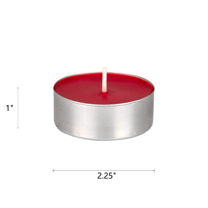 Mega Candles 12 pcs Unscented Oversize Red Tea Lights Candles, Pressed Wax Candle 12 Hour Burn Time, Home Décor, Wedding Receptions, Occasions, Events, Meditations, Tranquility, Spa