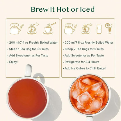 VAHDAM, Vanilla Spiced Chai Tea | 100 Tea Bags | Delicious Blend of Vanilla Masala Chai | Brew Hot, Cold or Iced
